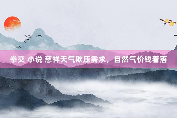 拳交 小说 慈祥天气欺压需求，自然气价钱着落