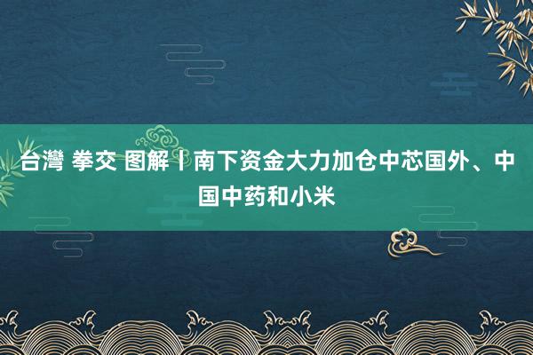 台灣 拳交 图解丨南下资金大力加仓中芯国外、中国中药和小米