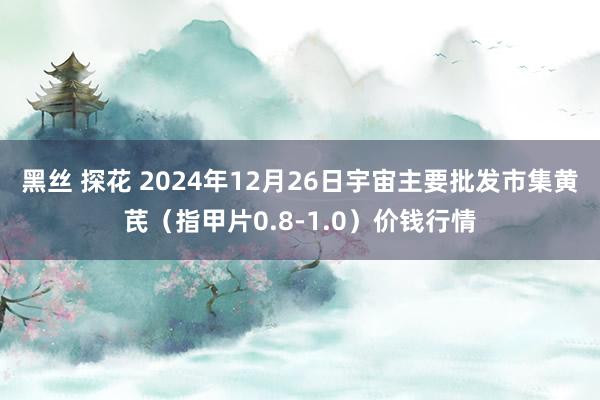 黑丝 探花 2024年12月26日宇宙主要批发市集黄芪（指甲片0.8-1.0）价钱行情