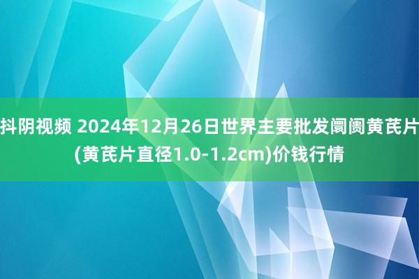 抖阴视频 2024年12月26日世界主要批发阛阓黄芪片(黄芪片直径1.0-1.2cm)价钱行情