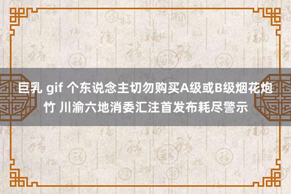巨乳 gif 个东说念主切勿购买A级或B级烟花炮竹 川渝六地消委汇注首发布耗尽警示
