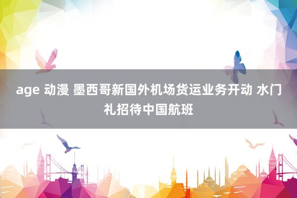 age 动漫 墨西哥新国外机场货运业务开动 水门礼招待中国航班