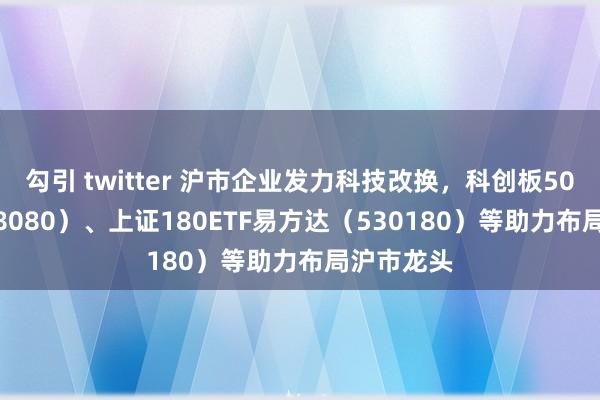 勾引 twitter 沪市企业发力科技改换，科创板50ETF（588080）、上证180ETF易方达（530180）等助力布局沪市龙头
