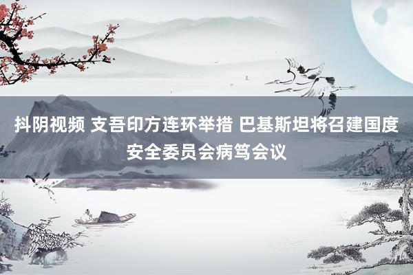 抖阴视频 支吾印方连环举措 巴基斯坦将召建国度安全委员会病笃会议